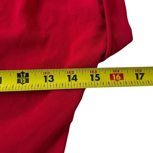 Monteau Red Peplum Blouse Women's Top Size Small | 13-10 - Picture 6 of 7